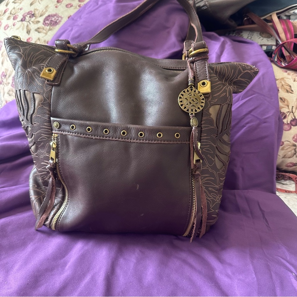 The Sak  Brown Leather Women's Shoulder Bag